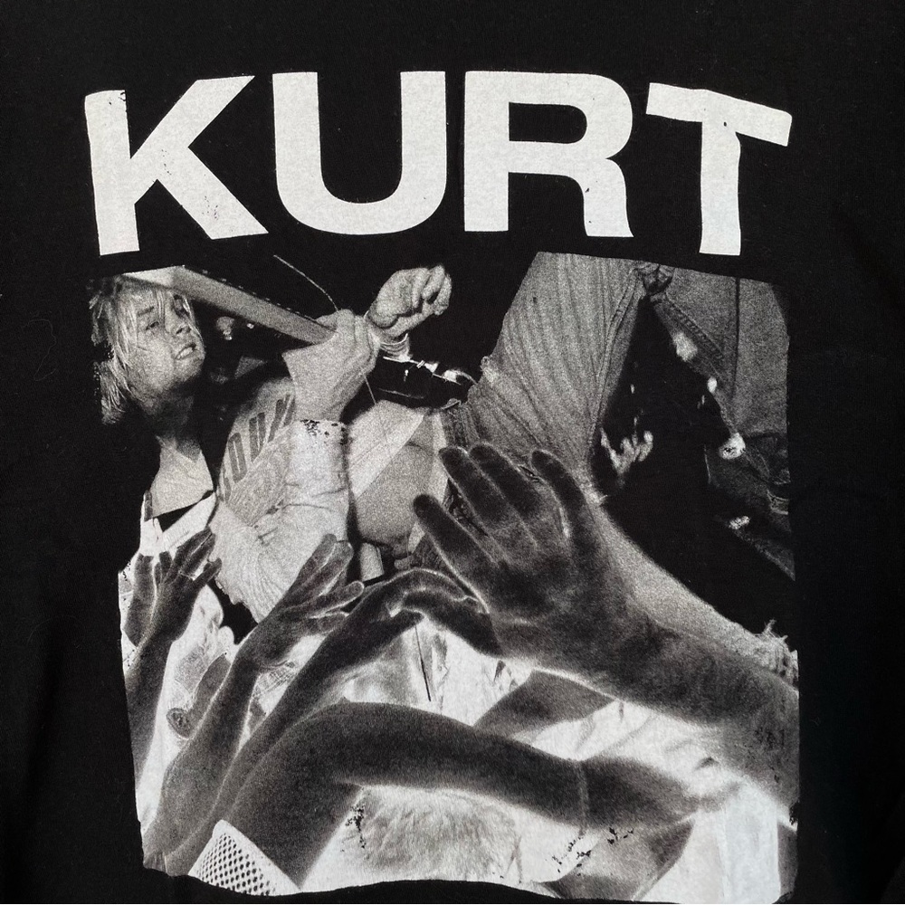 Kurt Cobain Black Graphic Tee XL
